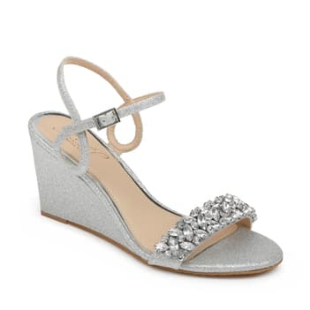 Jewel Badgley Mischka Wedge Sandal